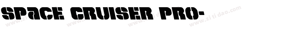 Space Cruiser Pro字体转换
